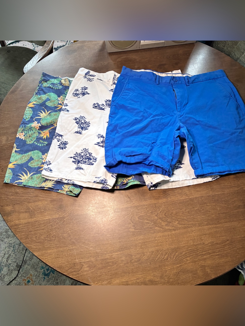 Old Navy Hawaiian Shorts Lot Of 3 Mens 38 Multicolor Tropical Chino Casual